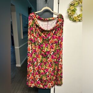 Loveappela pink, purple and blue maxi skirt size 2X from Stitch Fix